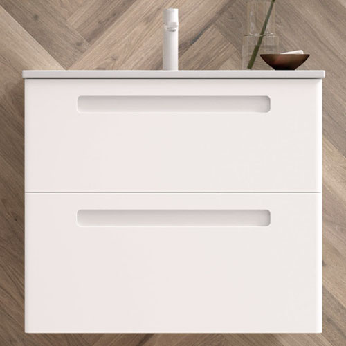 Solid Wood Bathroom Vanity with Corian Sink VT-C-042