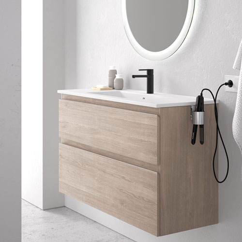 Wall Mounted Bathroom Cabinet with Integral Sink VT-C-009