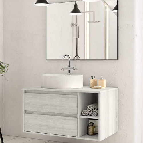 Minimalist Floating Bathroom Cabinet Design VT-C-012