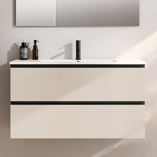 Chinese Chaozhou Cheap Price New Design Factory Plywood Wall Mounted Vanity Sink Bathroom Cabinet VT-C-033