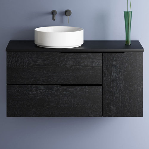 Modern Style Plywood Veneer Bathroom Vanity With Sink VT-C-034