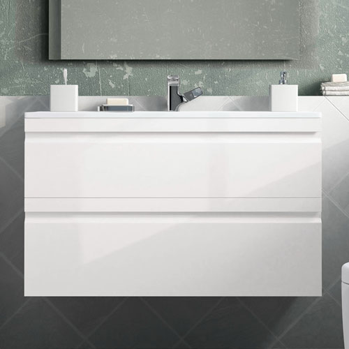 Wholesale Custom Modern Design Wall Mounted Bathroom Cabinet Vanity With Storage Function For Home Or Hotel Use VT-C-047