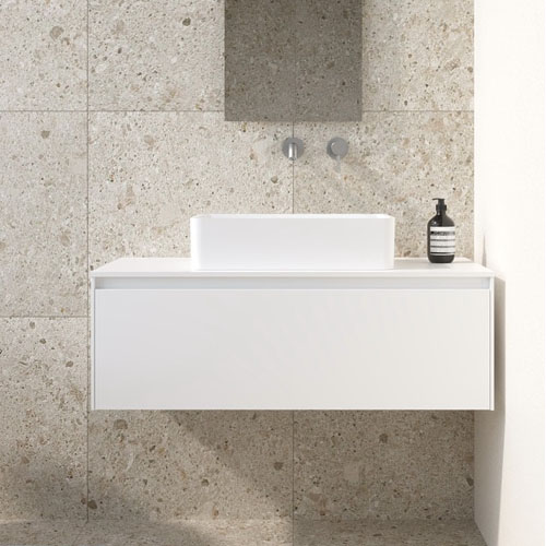 Luxury Hotel Bathroom Furniture with Countertop Hand Wash Basin VT-C-068