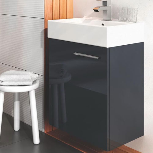 Wall Hung Plywood Vanity Cabinets Small Size Mirror Bathroom Vanity VT-C-076