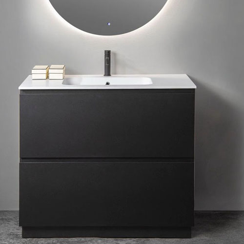 Freestanding Hot Selling Plywood Vanity Bathroom Storage Cabinet with Integrated Sink VT-C-084 