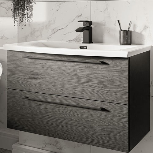 New Design Cheap Price Plywood Bathroom Vanity with Ceramic Basin VT-C-087