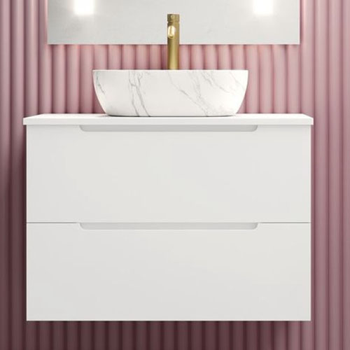 Solid Wood White Vanity Set Bathroom for Modern Bathrooms  VT-C-090