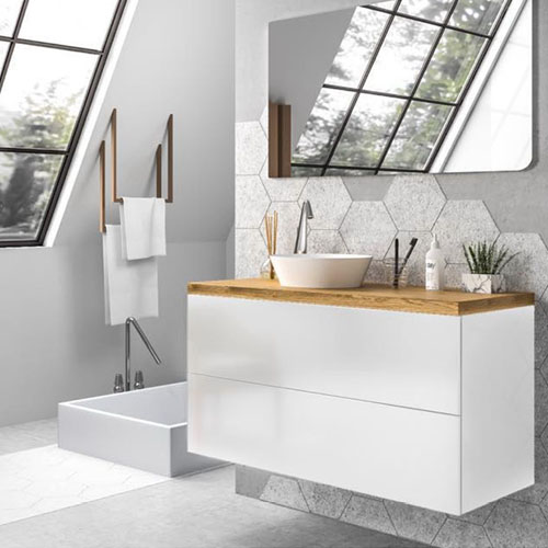 Butcher Block Vanity for Bathroom VT-C-112 