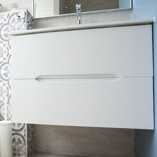 Modern Bathroom MDF Wall Mounted Washbasin Vanity VT-C-115 