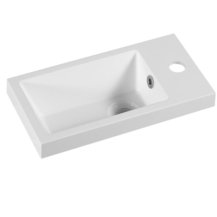 Acrylic Solid Surface Rectangular Basin 1986RL