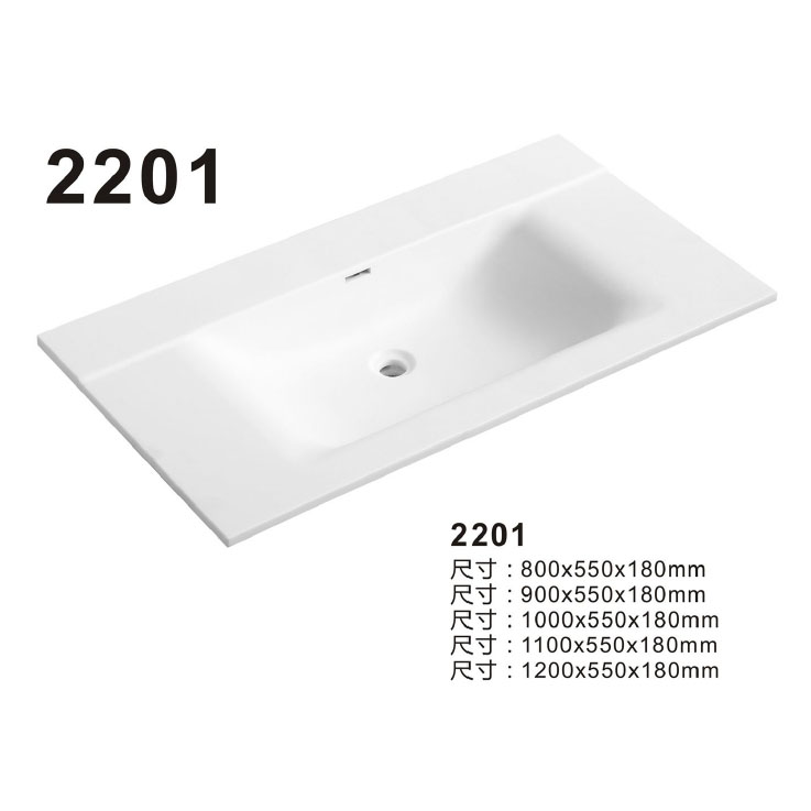 Acrylic Solid Surface Basin with Elegant Design 
