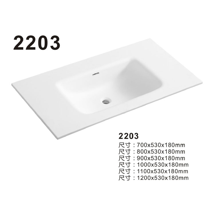 Acrylic Solid Surface Basin with Custom Design 