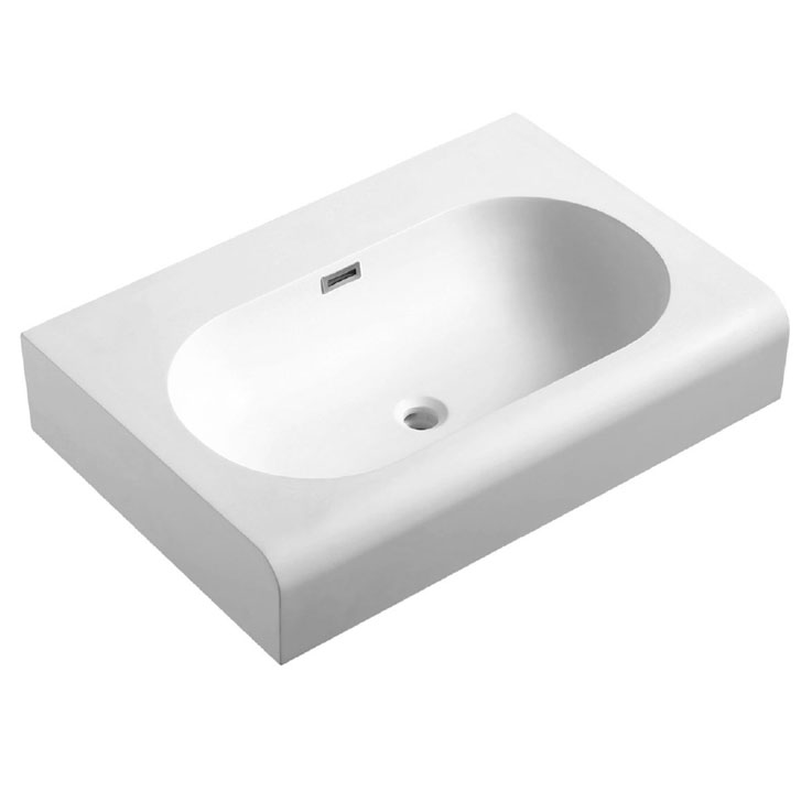Solid Surface Cabinet Bathroom Sink with Modern Design