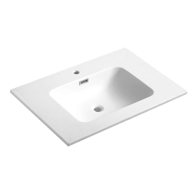Solid Surface Integrated Wash Basin Bathroom Integrated Sink