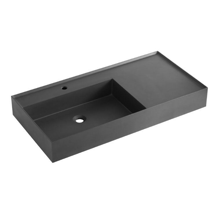 High-Gloss Solid Surface Vanity Basin China Factory