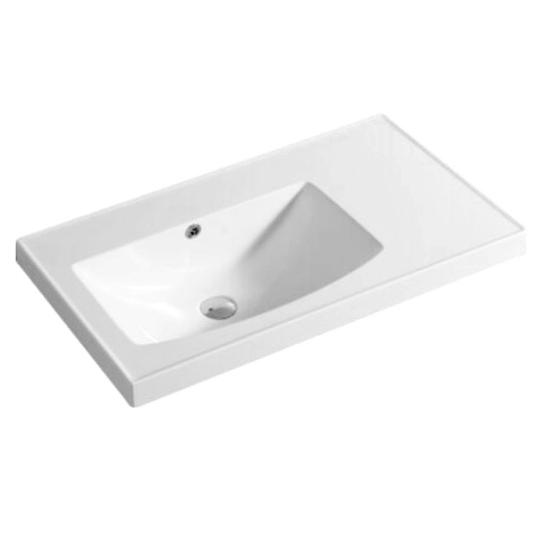 Solid Surface Wash Basin with Left Bowl 3005