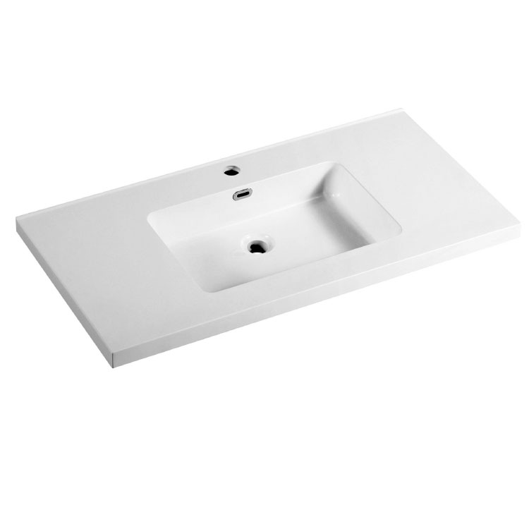 Solid Surface Wash Basin with Overflow 3010