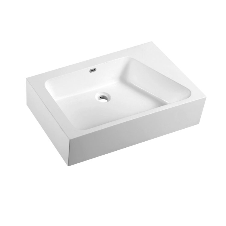 Acrylic Solid Surface Basin with Drain 3015