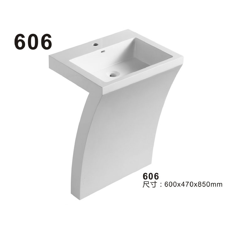 Luxury Acrylic Freestanding Wash Basin 