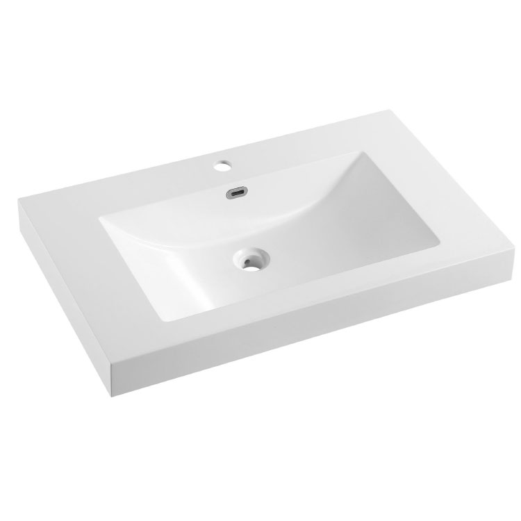Acrylic Solid Surface Square Basin 8817