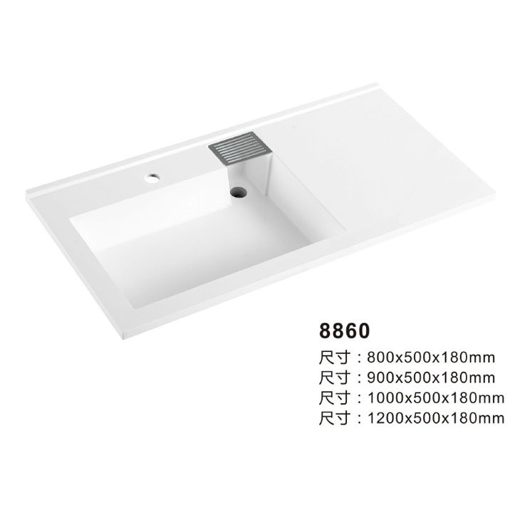 Modern Design Solid Surface Basin Sink Hand Wash Cabinet for Bathroom Restaurant 8860 