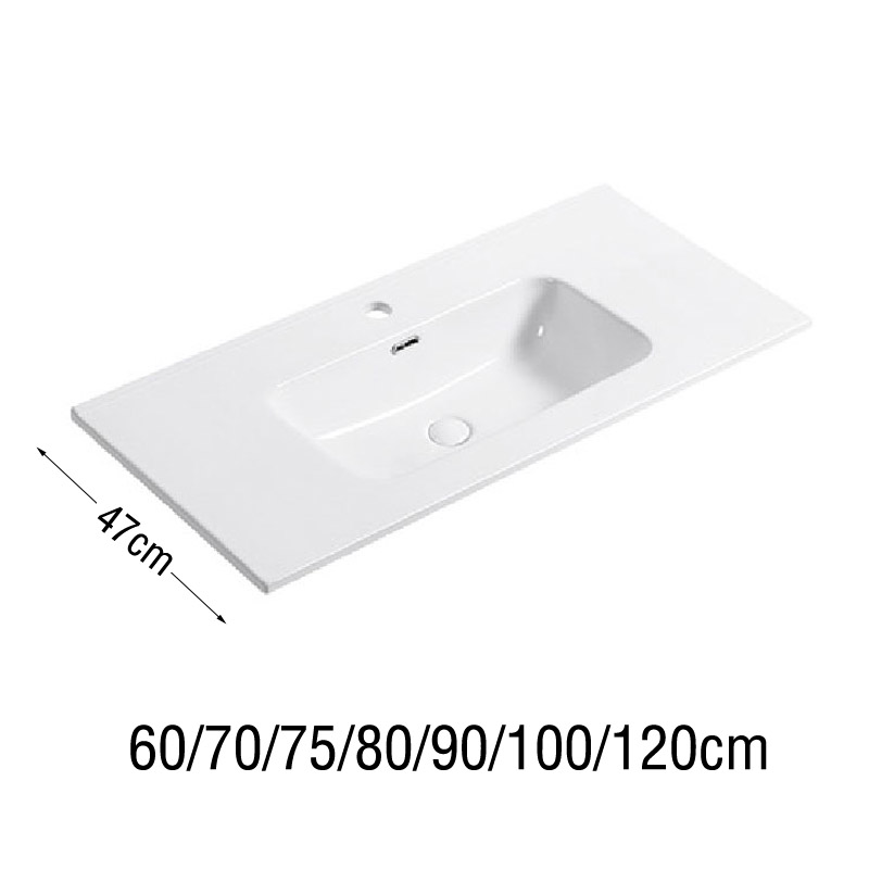 Integrated Ceramic Basin D Series 