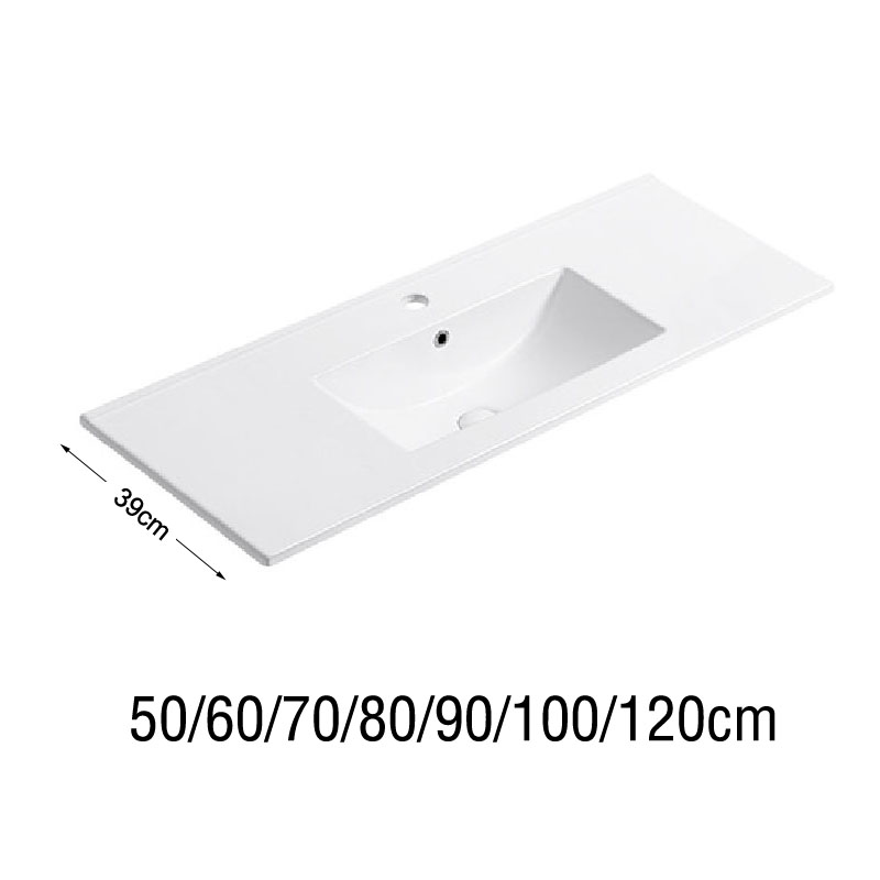 Integrated ceramic lavatory depth 36cm 