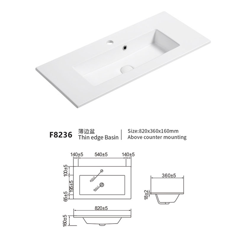 Integral Bathroom Vanity Top China Manufacturer 