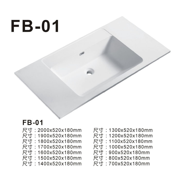 Solid Surface Wash Basin with Luxurious Design