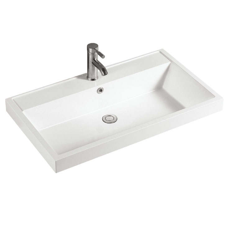 Solid Surface Vanity Basin with Bowl In The Middle R50