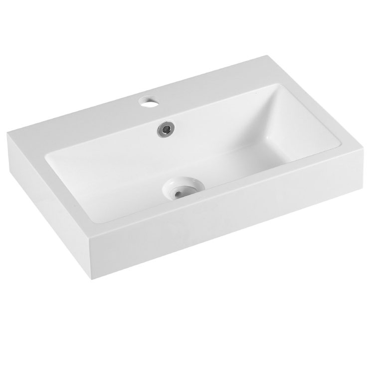 Acrylic Solid Surface Bathroom Wash Basin RS-48V