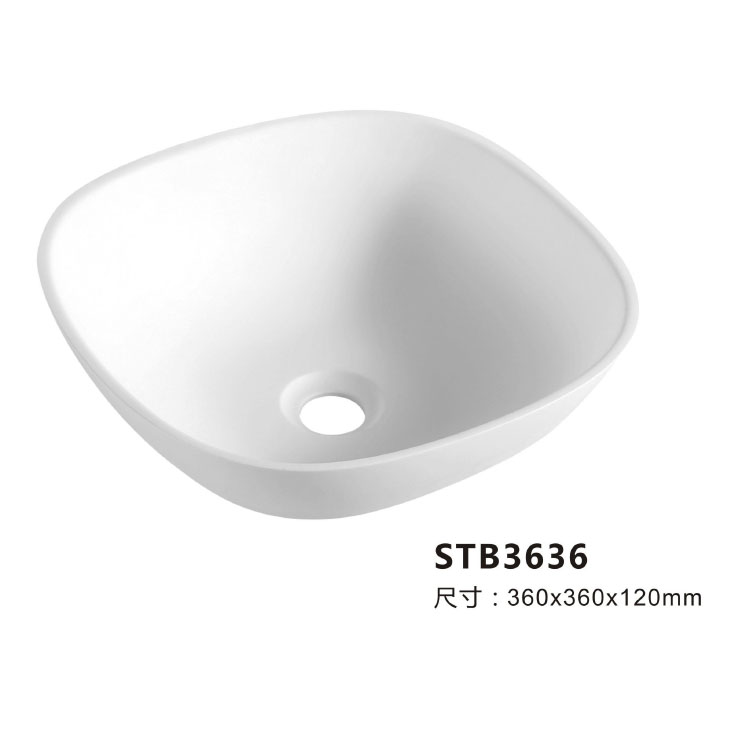 Solid Surface Wash Basin with Modern Design